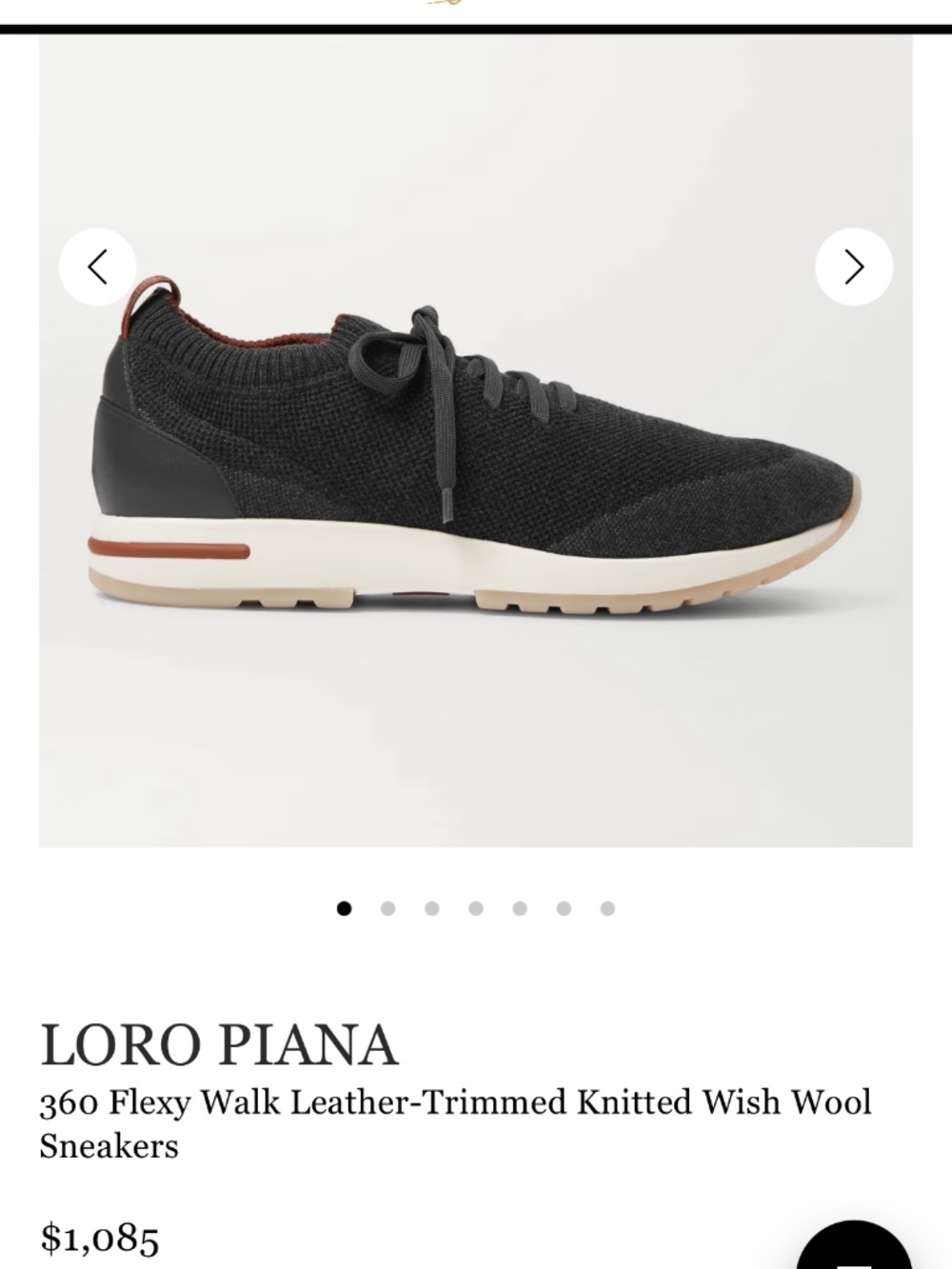 Authentic Loro Piana Men’s 360 Flexy Walk EXCELLENT condition. Size 42